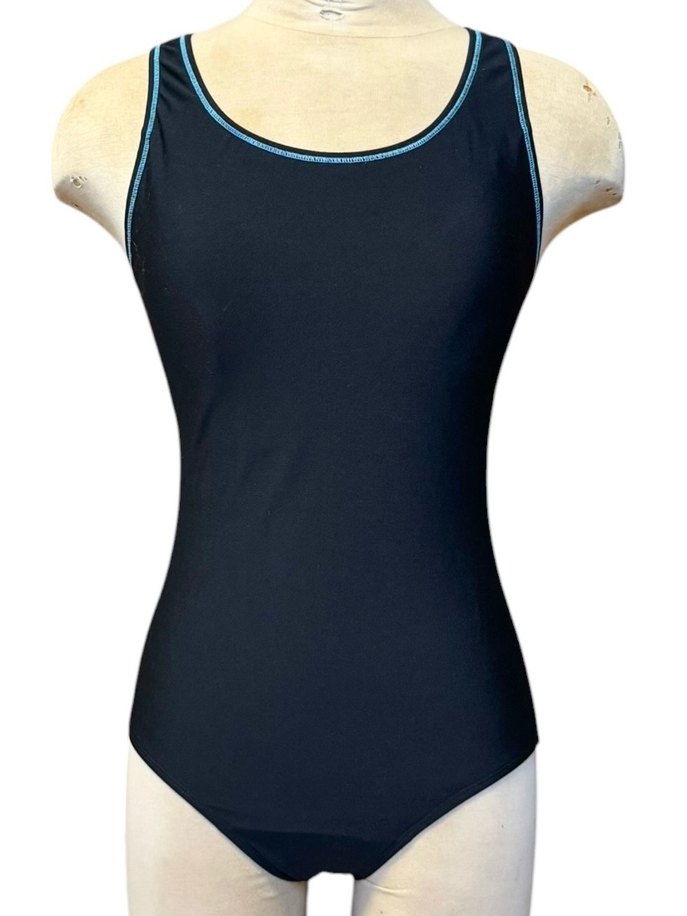 LL Bean Swimsuit Black One Piece BeanSport UPF 50+ 10
